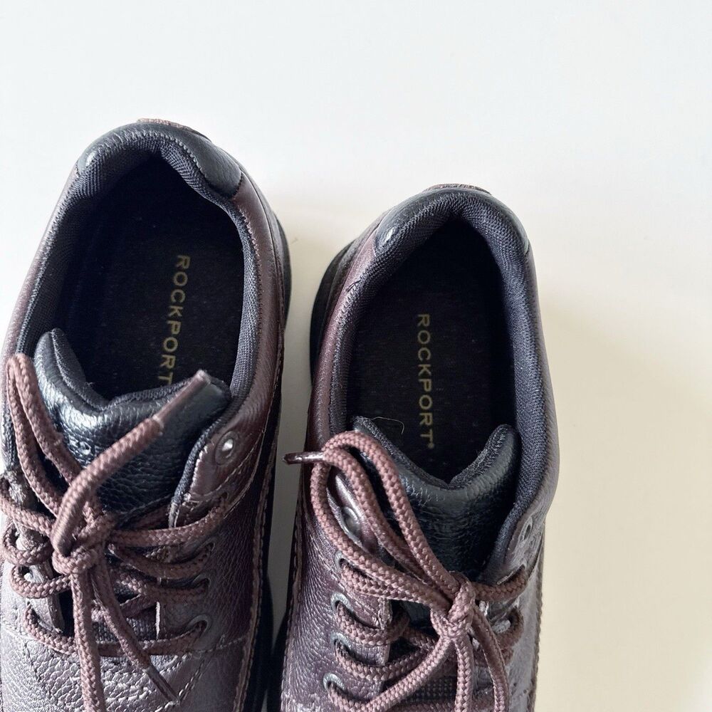 Rockport World Tour Classic Men's 7W Wide Leather Sneakers Comfort Walking Shoes - Picture 12 of 15